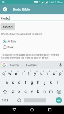 Bodo Bible android App screenshot 1